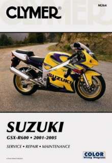New Clymer Manual Suzuki GSX R600 Alstare 2001 2005 9781599691169 