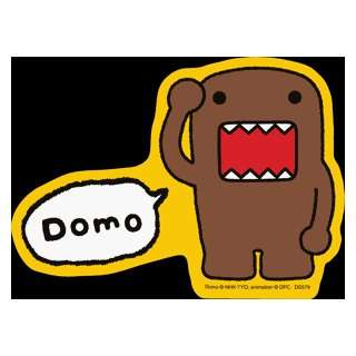  Domo Kun   Cartoon Saluting   Sticker / Decal Automotive