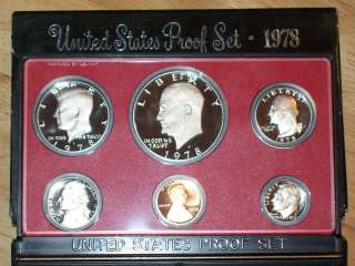 1978 S ORIGINAL 6 COIN UNITED STATES MINT PROOF SET  