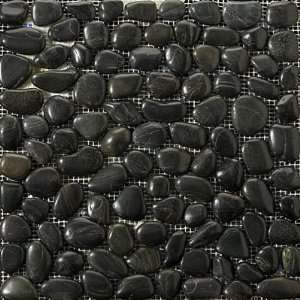 com Emser Tile Rivera Pebble   Bumpy RiveraPebble Black Ceramic Tile 