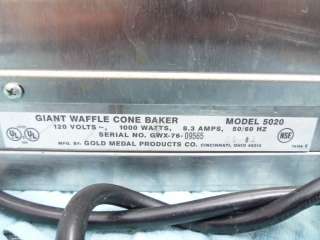 Gold Medal 5020 Giant Iron 8 Waffle Cone Maker  