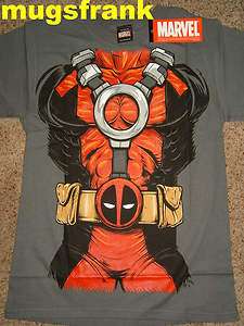 Nwt Deadpool X Men Muscle Marvel Costume T Shirt  