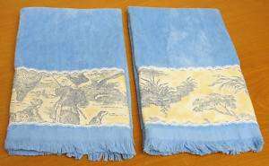 Fingertip Guest Towels Waverly Country Life Toile  