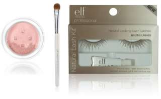  Eyeshadow, 1 e.l.f. Natural Lash Kit and 1 e.l.f. Eyeshadow Brush