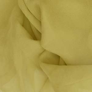  56 Wide Designer Silk Chiffon Mustard Fabric By The Yard 