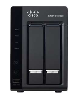 The Cisco NSS 322 2 Bay Smart Storage’s hot swappable drives allow 