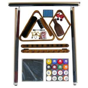   Pool Table Accessory Kit W Classic Style Ball Set