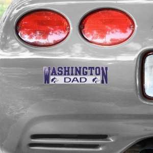  NCAA Washington Huskies Dad Car Decal