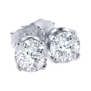 Ct. Round Brilliant Cut Diamond Stud Earrings 14K  