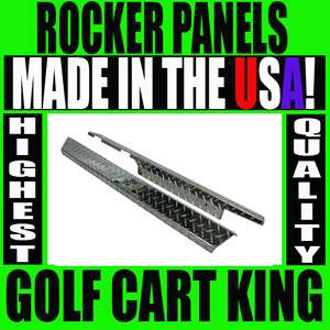 NEW EZGO TXT Golf Cart Diamond Plate Full Rocker Panels  