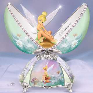 Tinker Bell Fairy Figurine   Charming Tinker Bell Egg Music Box  
