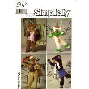  Simplicity 8275 Sewing Pattern Bear Costumes Accessories 