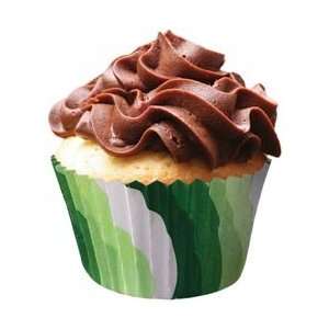  Cupcake Creations Standard Baking Cups 32/Pkg Green Swirls 