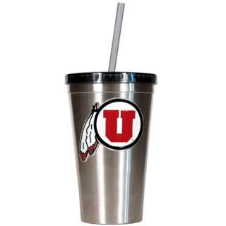   16oz Stainless Steel Insulated Travel Tumbler with Straw & Lid  