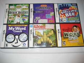 Lot of 6 DS / DSi Games   ALL Word Type Games # 33 828068211547  