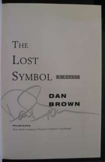 DAN BROWN   The Lost Symbol   SIGNED 1ST ED  