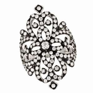   Jewelers Effy Deco Diamond Ring in 14k White Gold, 1.89 Tcw. Jewelry