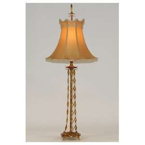   House Aged Brass Chained Designer Console Table Lamp