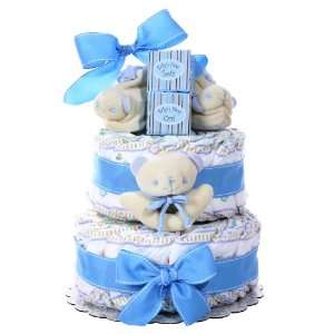  Boys Two Tier Diaper Cake Baby