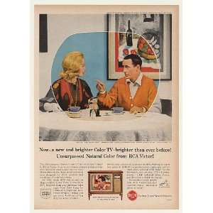  1964 Joey Bishop Abby Dalton RCA Sienna Color TV Print Ad 