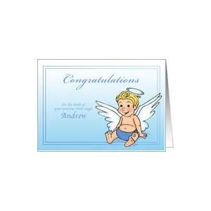  Andrew   Congrats on the Birth of a Little Angel Card 