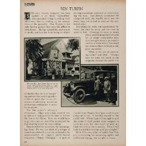  1923 Ben Turpin Silent Film Actor Happy Hooligan Print 