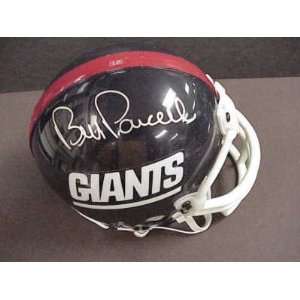  Giants BILL PARCELLS SIGNED AUTO Mini Helmet w/COA: Sports 