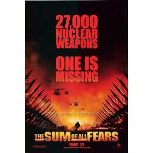  The Sum of All Fears (2002) 27 x 40 Movie Poster Style A 