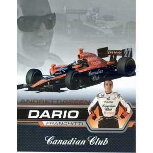  2007 Dario Franchitti Canadian Club postcard Everything 