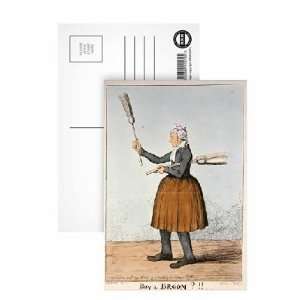  Buy a Broom?, 1825 (colour etching) by George Cruikshank 