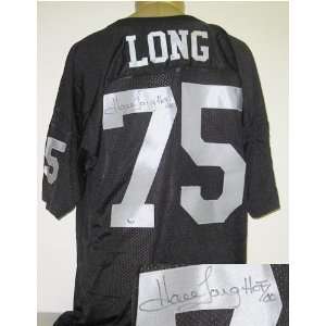  Howie Long Autographed Black Russell Raiders Jersey 