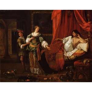 Hand Made Oil Reproduction   Jan Steen   24 x 18 inches   Amnon and 