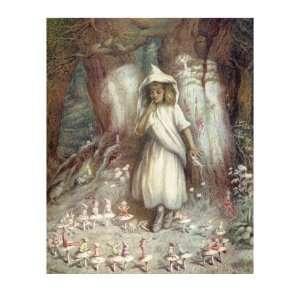  The elf ring by Kate Greenaway Giclee Poster Print, 12x16 
