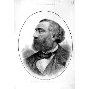  1881 LEON GAMBETTA PRIME MINISTER FRENCH REPUBLIC