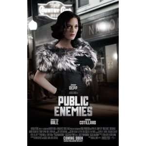Public Enemies   Marion Cotillard   Promo Movie Flyer Poster   11 x 17