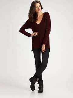 Duffy   Wool and Cashmere Side Zip Sweater    