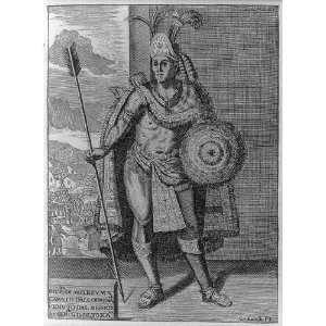  Montezuma II,Emperor of Mexico,1480? 1520;with spear 