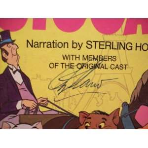  Aristocats Phil Harris Sterling Holloway LP Signed 