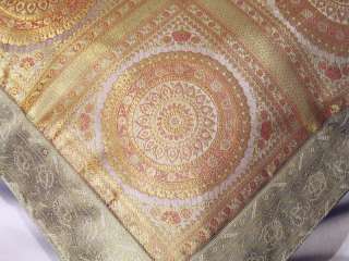 Indian Decor Brocade Floor Bed Couch Pillow Euro Sham  