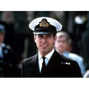 Prince Andrew in Naval Uniform Returns from Falklands 1982 at 