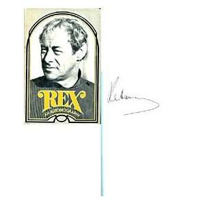  Rex Harrison Autographed / Signed Rex Book Everything 