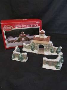 Dickens Accessories Stone Gate With Fence Village House 302 5186 In 