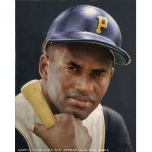 Roberto Clemente   Standard Giclee on Canvas Framed   27H X 21W 