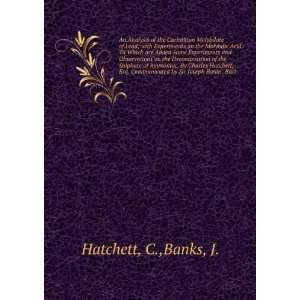   Communicated by Sir Joseph Banks, Bart C.,Banks, J. Hatchett Books