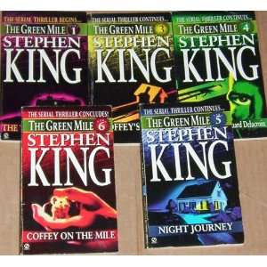 Lot of 5 Stephen King Paperback Books the Green Mile ( #1 the Two Dead 
