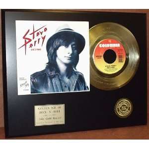 Steve Perry 24kt 45 Gold Record & Reproduction Sleeve Art LTD Edition 