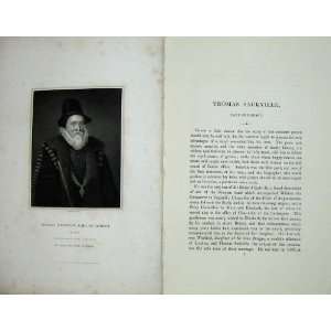    Memoirs Portrait 1836 Thomas Sackville Earl Dorset