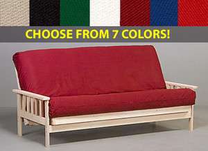 PREMIUM FUTON COVER   Queen Size, Choose from 7 Colors  