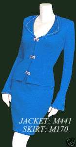 Michael St. George knit suit M441/M170 ORDER ANY COLOR  
