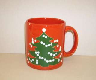 Waechtersbach Germany Christmas Tree Red Coffee Mug  